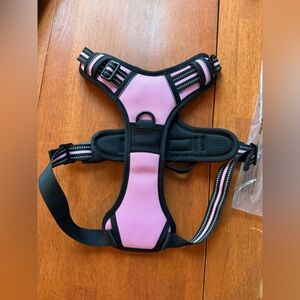 Pink and Black Padded Dog Harness